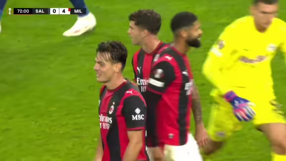 米兰4-0锁定胜局！亚沙里前场断球，拉莫斯禁区内打门得手！